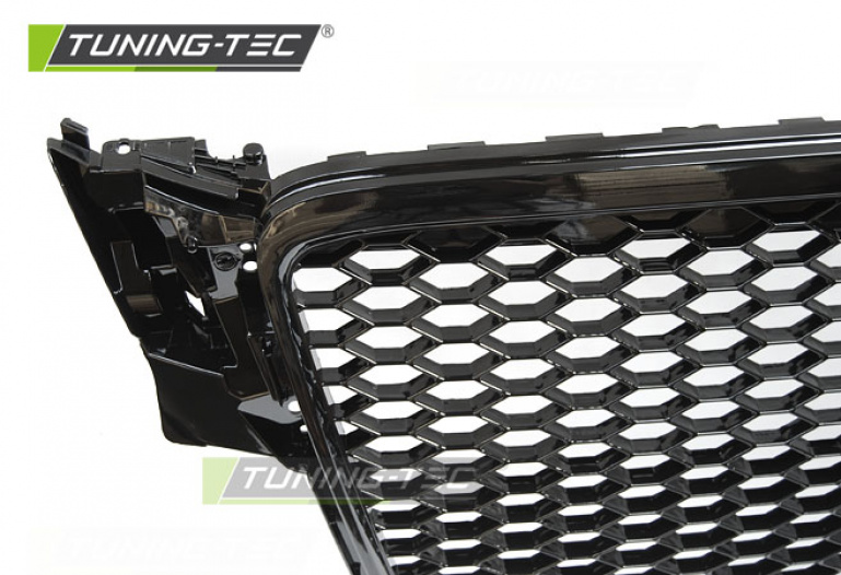Upgrade Sportgrill / Kühlergrill für Audi A4 B8 (8K) 08-11 Hochglanz schwarz in Wabendesign